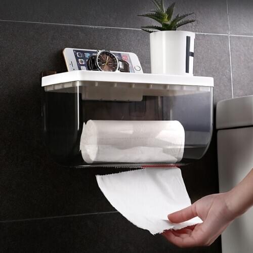 Toilet Tissue Box Shelf Hand Simple Fashion Storage Perforation-Free Roll Paper Tube Waterproof Papers Home Decoration приколы