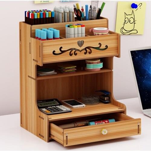 Creative Pen Holder Storage Box Fashion Table Decoration Cosmetics Storages Cabinet Learn From The Nordic Pens HolderS Office