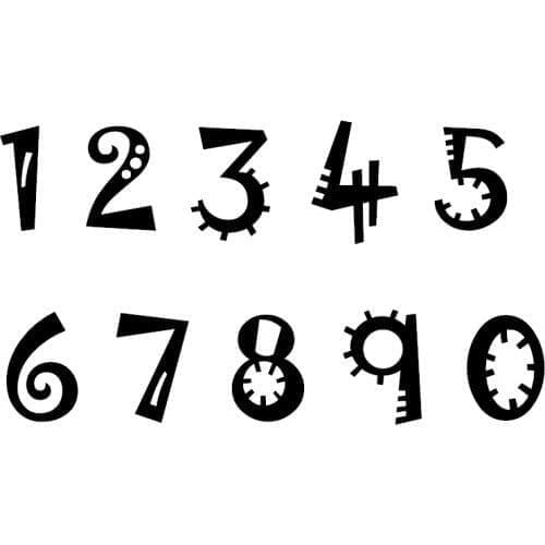 YINISE 1178 0-9 Numbers Metal Cutting Dies For Scrapbooking Stencils DIY Album Cards Decoration Embossing Folder Die Cuts Tools