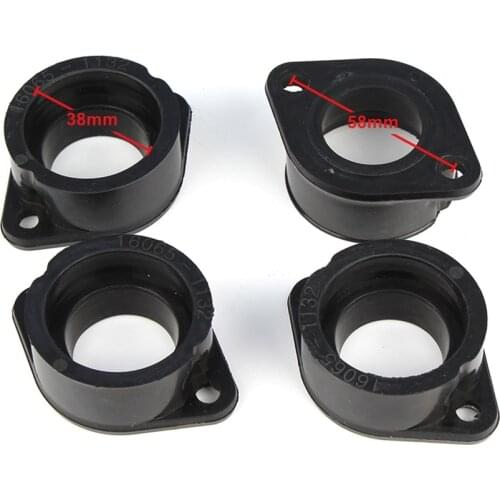 Motorcycle Rubber Carburetor Intake Manifold Boot Joint for Kawasaki KZ650 H2 H3 CSR 1982-1983 & KZ750 ZX750