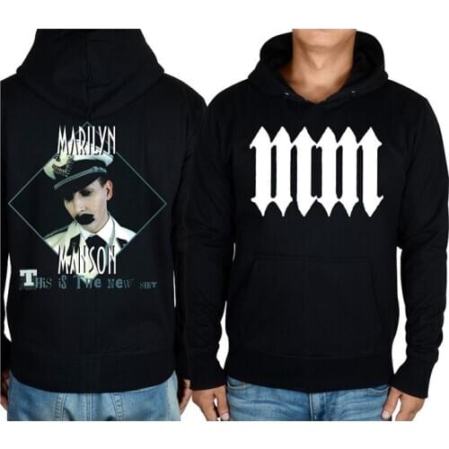 8 Designs Zipper Pullover Marilyn Manson Rock Hoodies Tracksuit Winter Jacket Men Punk Hardrock Sweatshirt Fleece Sudadera