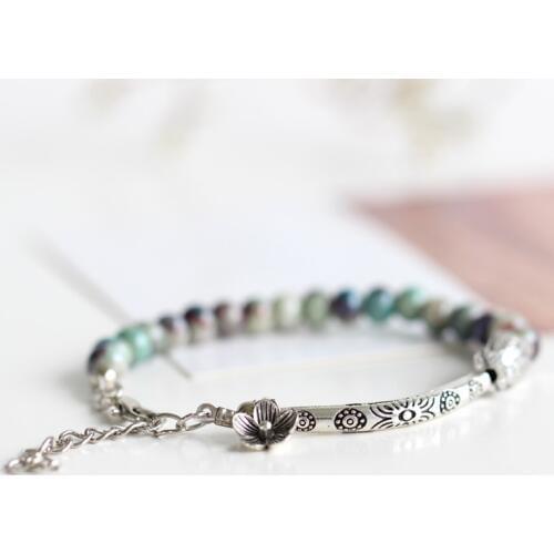 National Wind Restoring Ancient Ways Is The High Temperature Glaze Ceramic Handmade Trinkets Womens Fashion Bracelets #1453