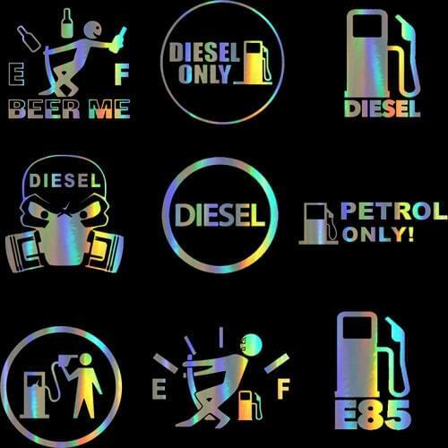 Car Sticker Vinyl DIESEL ONLY DIESEL Fuel Stickers and Decals Funny 3D Stickers On Car Styling Creative