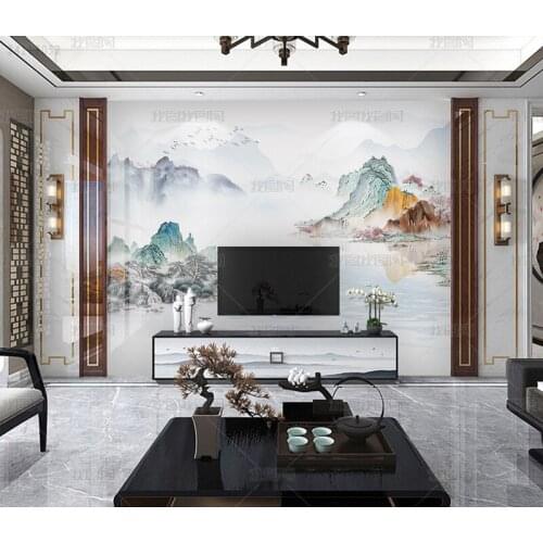 3D new Chinese landscape painting mural bedroom living room TV sofa background wall study wallpaper papel DE parede Waterproof