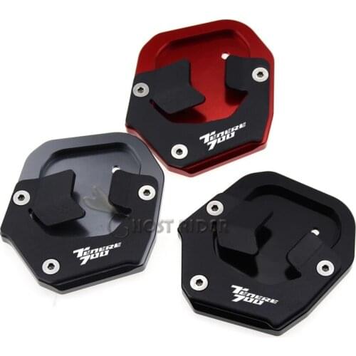 New Motorcycle Aluminum Foot Enlarger Foot Side Stand Extension Plate For Yamaha Tenere 700 Tenere700 2019-2021