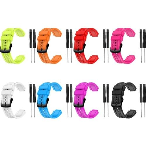 New Replacement Silicone Wristband Strap for garmin- Forerunner 25 Female Small Code GPS Watch With Tools