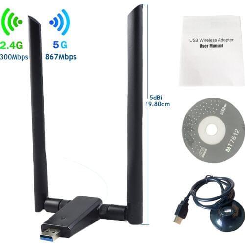 OEM new product wifi direct nano usb adapter 2.4GGhz/5Ghz ac 1200mbps usb 3.0 interface wifi dongle