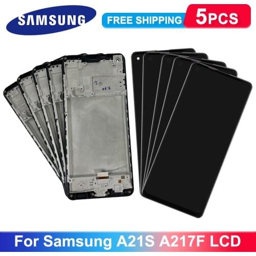 5 Piece/lot Original For Samsung Galaxy A21s A217 LCD Touch Screen Digitizer For Samsung A21s SM-A217F/DS Display replacement