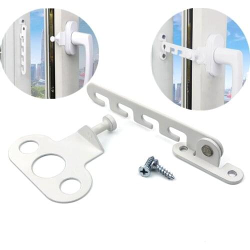 Adjustable window limiter latch position stopper Locator Wind Brace for casement window lock security safety child Protection