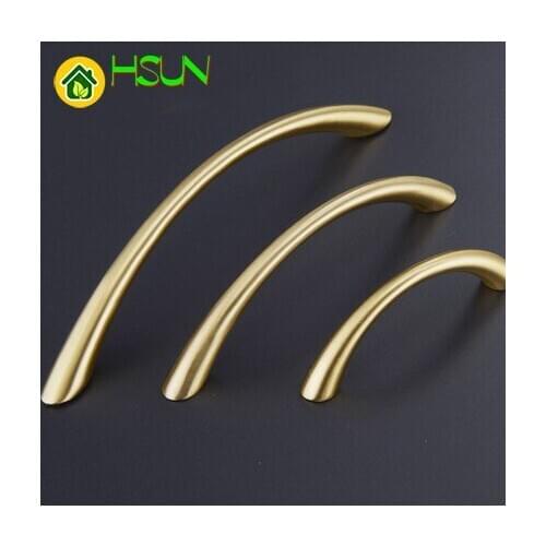 Pure copper wardrobe handle brass modern minimalist door drawer small handle all black antique gold nordic style