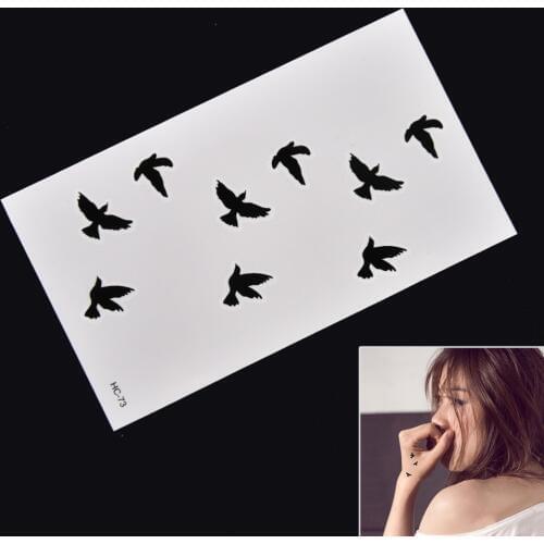 Removable Swallow Temporary Tattoo Large Arm Body Art Tattoos Sticker Waterproof