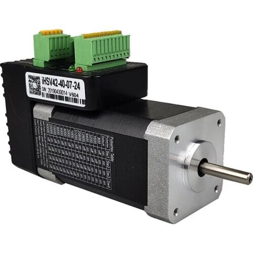 Servo motor NEMA17 / 42 JMC integrated servo IHSV42-40-07-24 motor driver + motor integrated 78W 0.185NM 24VDC