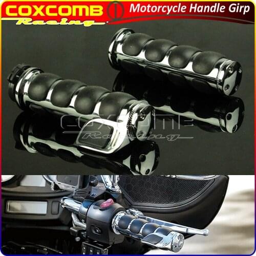 Motorcycle Universal 1" 7/8" Handbar Hand Grip w/Throttle Assis Control For Harley Cruiser Yamaha Suzuki Kawasaki Honda BMW