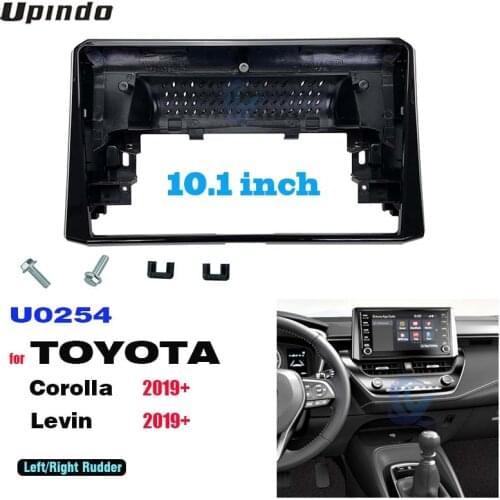 Alone Din 10.1 Inch Car Radio Installation DVD GPS Mp5 Plastic Fascia Panel Frame for TOYOTA Corolla Levin 2019 Dash Mount Kit