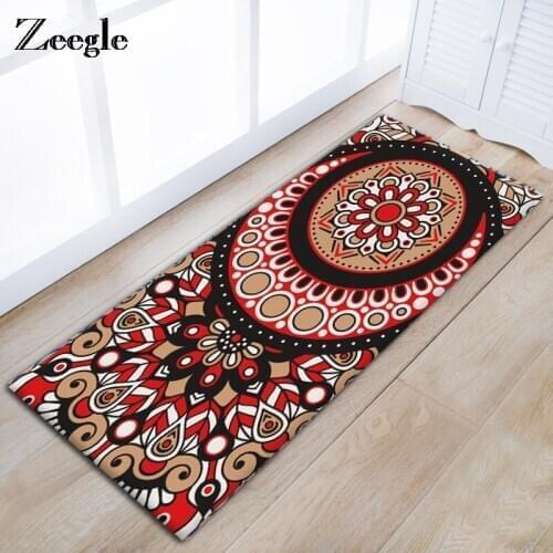 Zeegle Floor Mat Kitchen Carpet Corridor Mat Asorbent Home Floor Carpet Non-slip Area Rug For Kids Bedroom Bedside Mats