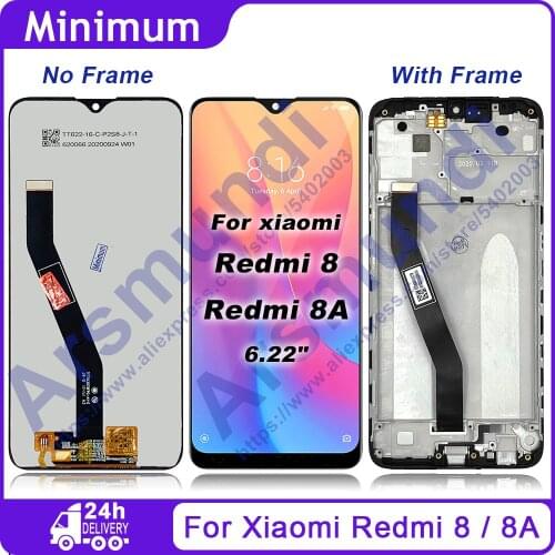 For Xiaomi Redmi 8 / 8A 6.2" LCD Display Touch Screen Digitizer Assembly For Redmi 8A Replacement Parts + Gifts