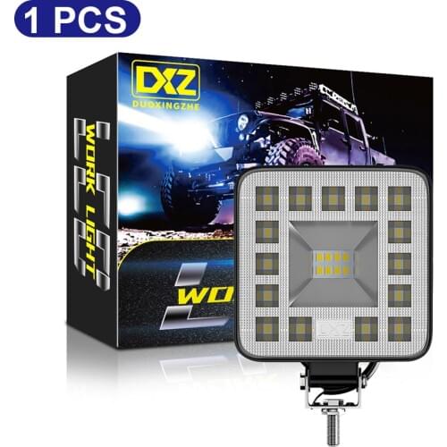 1/2PC 23LED 69W Work Light Bar Square Spotlight 12V 24V Offroad LED Light Bar For Truck Offroad 4X4 4WD Car SUV ATV4001053082
