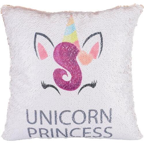 Personalized Mermaid Reversible Sequin Pillow, Custom Unicorn Sequin Pillow cover for Girls
