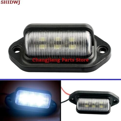 1PCS Waterproof IP65 License Plate Light Car Truck Trailer Step Lamp License Accessories