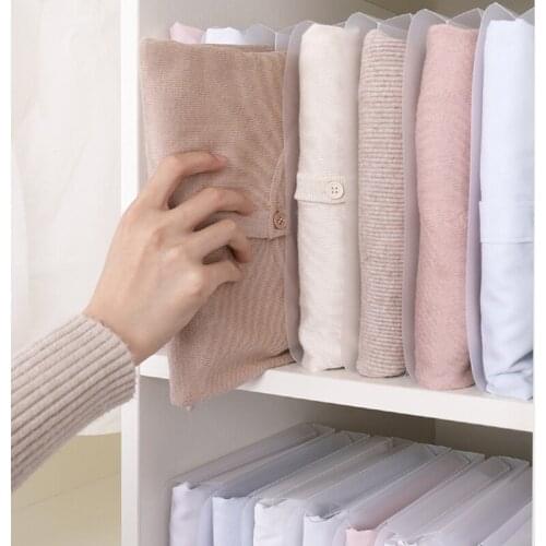 10Pcs Shirt Organizer T Shirt Folder Board Clothing Divider Folding Storage Organizers Wardrobe Rack Shirts Wrinkle Prevention