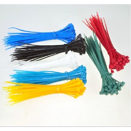 Free shipping Multifunction 1000 pcs/lot 2.5x150 mm Self-locking Plastic Nylon Cable Tie Zip Ties Black