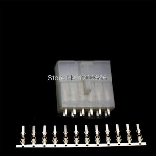 12Pin Automotive Connector 5557/5569 Connector 4.2MM Set Plug Terminal white