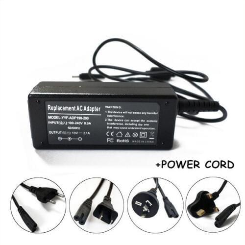 19V 2.1A 40W AC Adapter Cargadores Portatiles For Laptop Samsung XE500C21-A01US XE500C21-H01US AD-4019W AD-4019S BA44-00278A