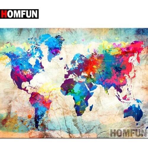 HOMFUN 5D DIY Diamond Painting "Painted pictures" Full Drill Resin Diamond Embroidery Cross Stitch Home Decor A19519