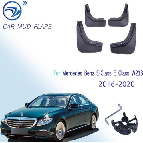 Car Mudflap for Mercedes Benz E-Class E Class W213 2016 17 18 2019 2020 Fender Mud Guard Flaps Splash Flap Mudguards Accessories