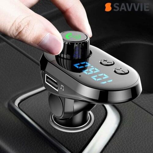 Handsfree Car Kit Wireless Bluetooth-Compatible 5.0 MP3 Player Car FM Transmitter USB Charge 3.0 Car Accessories FM Modulator