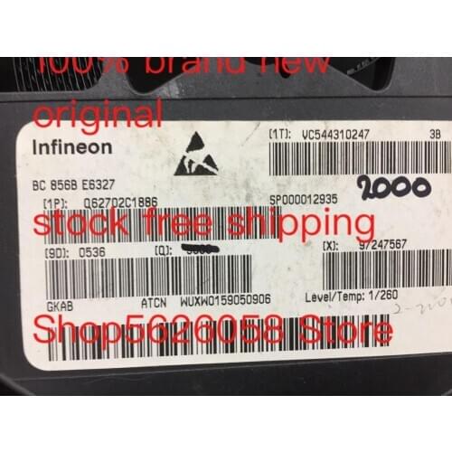 BC856BE6327 BC856B SOT23-3 100% new original freeshipping 50PCS/LOT STOCK