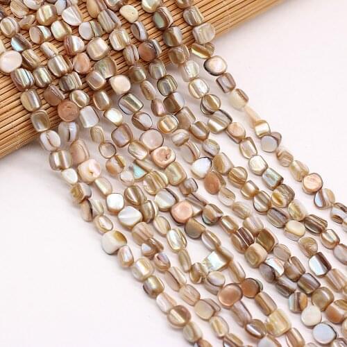 Length 40 Cm Beaded Natural Shell Unshaped Crushed Stone Beaded Fashion Temperament Beads for Jewelry Making Necklace Bracelets