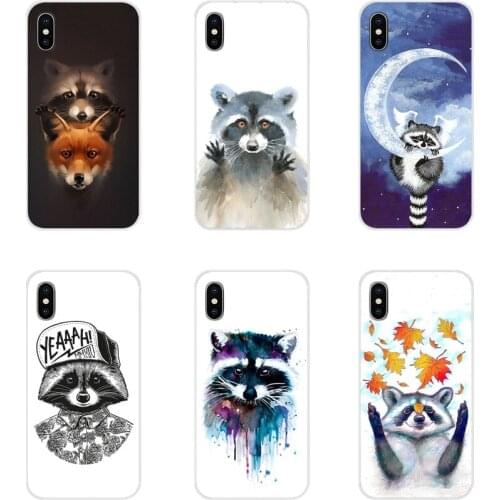 For Samsung Galaxy S2 S3 S4 S5 Mini S6 S7 Edge S8 S9 S10E Lite Plus raccoon Unique Design Accessories Phone Shell Covers