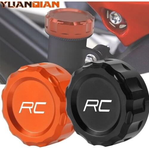 CNC Aluminum Motorcycle Rear Brake Fluid Tank Reservoir Cap Master Cylinder Oil Cup Cover Motorbike For RC 8 RC8