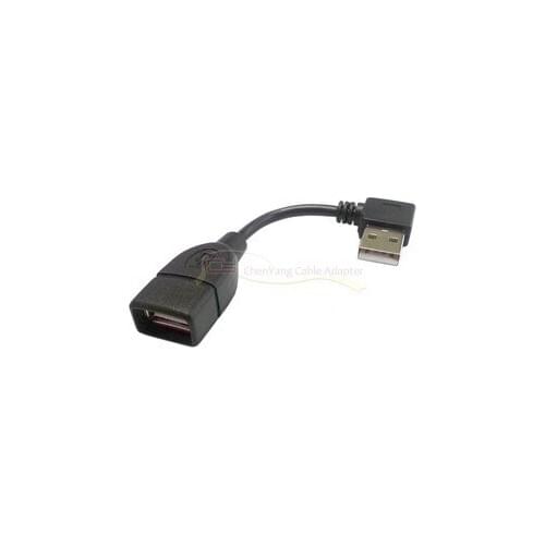 CY Chenyang 480M USB 2.0 Right Angled 90 Degree A Type Male to Female Extension Cable 10cm