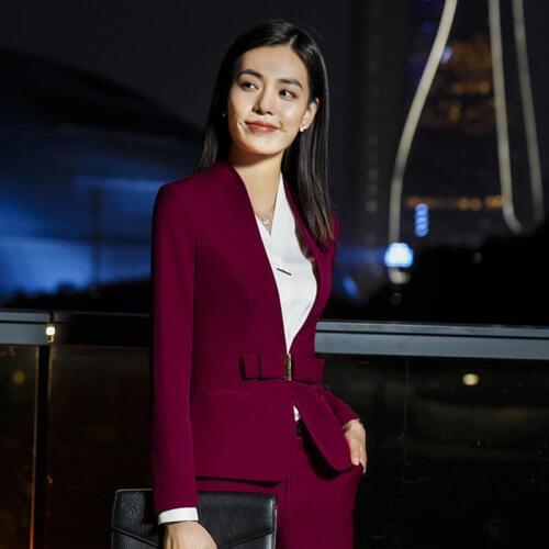 Business Suits,Women Civility Formal Pant/Dress Suits,Office Lady Suit Set,Korean Version Formal Clothes Overolls,M1