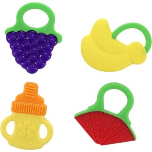 Baby Dental Care Silicone Teethers Fruit Shaped Teether Toy Teething Gum
