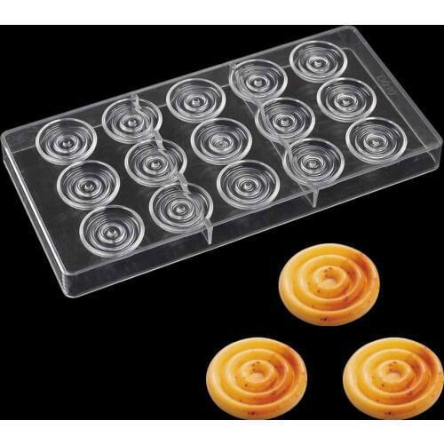 DIY 3D Food Grade Polycarbonate Chocolate bar Mold Candy bakeware PC Chocolate Mould jelly Tray baking Pastry Tool