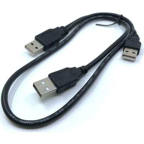 USB2.0 USB 2.0 three A Type 3A Male HDD data power Y Cable For Mobile Hard Disk Drive HDD 70cm/0.7m