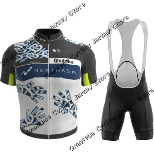 QHUBEKA NEXTHASH 2021 Cycling Jersey Set Mens Summer Team Clothing Road Bike Shirts Bicycle Bib Shorts MTB Wear Maillot Culotte