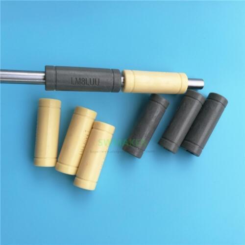 2pcs Solid Polymer LML8UU Linear Bearings Bushing LM8LUU 8MM 8*15*45mm Prusa for Mendel DIY CNC machine