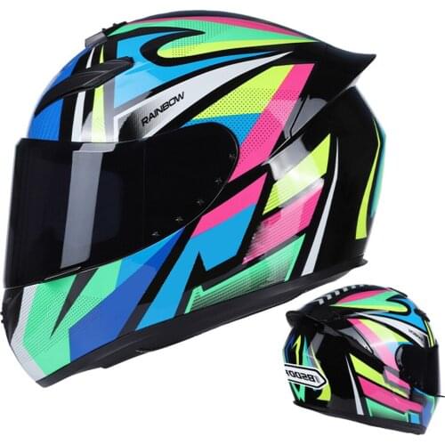 Motorcycle Racing Full Face Helmets Motocross Helmet Moto Helmets Flip Up Moto Black Adult Motorbike Street Touring Cool Rider
