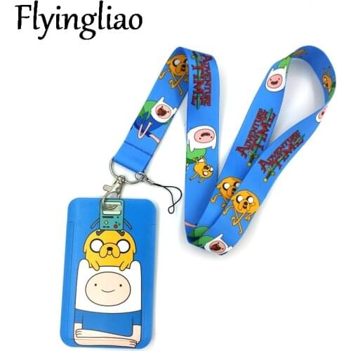 Cartoon Anime Characters Fashion Lanyard ID Badge Holder Bus Pass Case Cover Slip Bank Credit Card Holder Strap Card Holder Gift