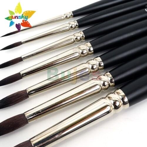 Original France Raphael 845 Double water absorbing Artificial wool Man-made fiber round head Watercolor brush pen Art supplies