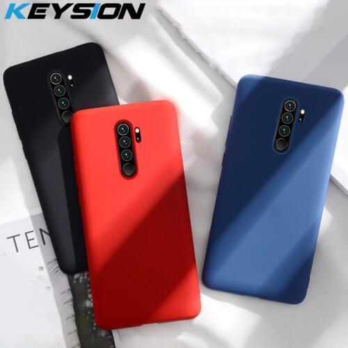 KEYSION Liquid Silicon Case For Xiaomi Redmi Note 8 8 Pro Shockproof Bumper Soft Phone Cover For Xiaomi Redmi Note 8 Pro Note8