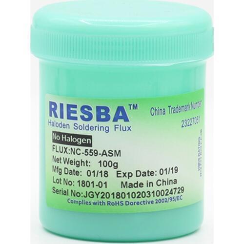 RIESBA NC-559-ASM No-clean solder paste solder paste lead-free solder paste flux 100g For SMT BGA Reballing Soldering Welding