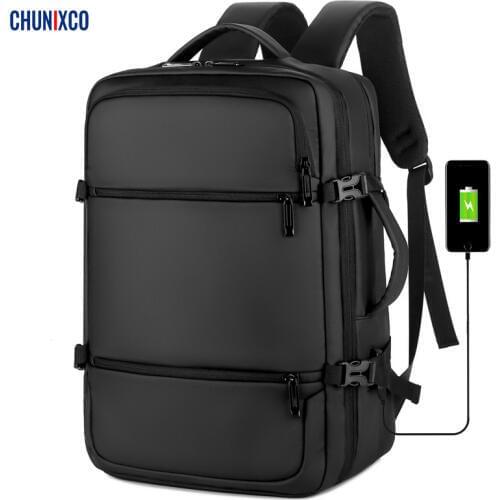 CHUNIXCO Men Backpacks Fit 17inch Laptop Man Multifunctional Travel Backpack USB Charging Woman Backpack Anti-thief Mochila
