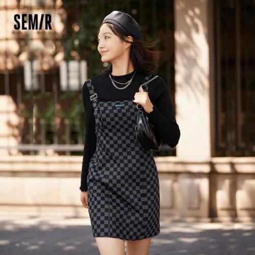 Модные платья в клетку Semir China At AliExpress