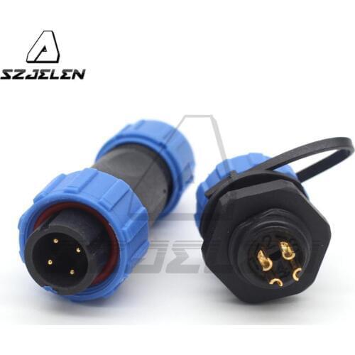 SP13 4 Pin Waterproof Connector Plug and Socket waterproof connector, LED Power wire connector