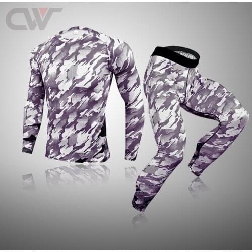 Warm Stretch Thermal Clothing Men Thermal Underwear Winter Long Johns Men Sports Compression Underwear Thermo Solid color Shirt